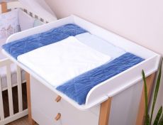 Пеленальный матрас Baby Veres 72×80 см Velour Deep blue